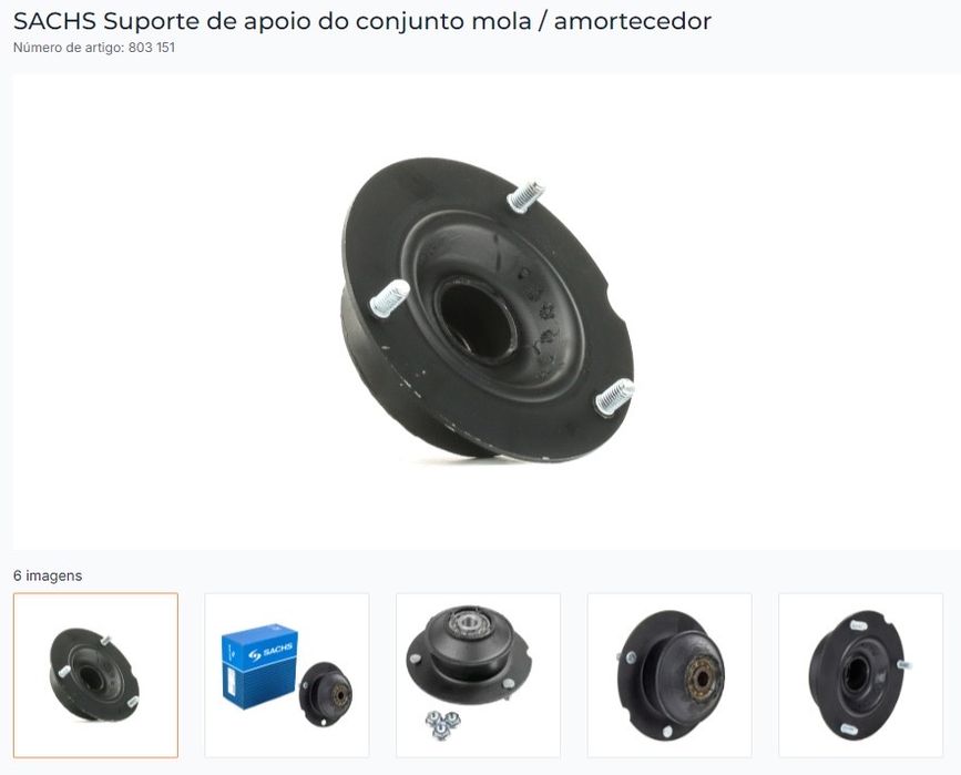 Cabeçotes / Apoios de Amortecedor SACHS