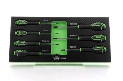 KIT DE 7 CHAVES TORX COM MÓDULO DE CARBONO EVA REF: 53945