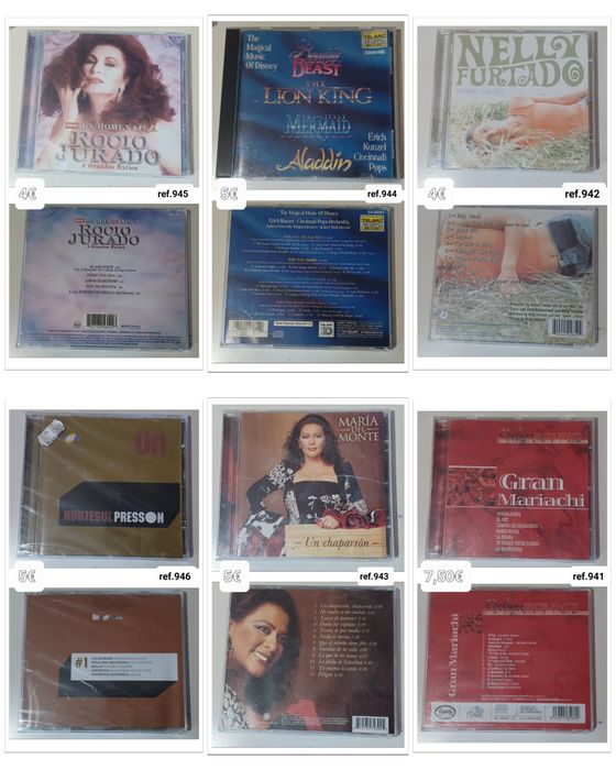 CD's de música variados