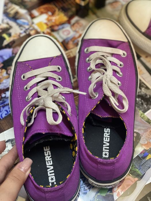 Оригінальні Converse All Star, р. 39 (24.5 см), фіолетові, подвійний