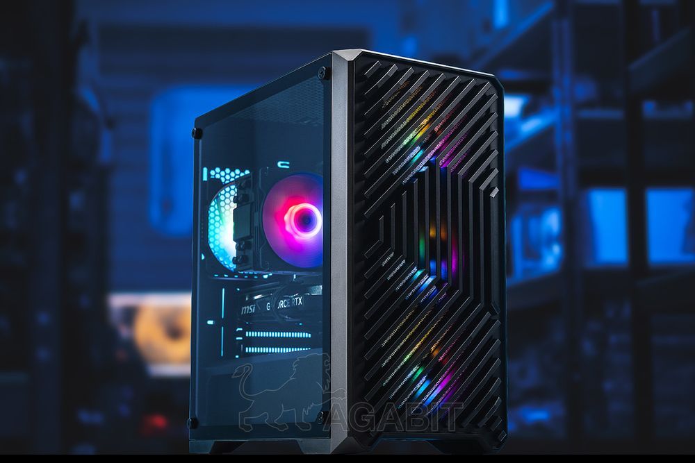Обсидіан v2! RTX 5060 8GB+i5-14400F+DDR4 16GB+M.2 SSD 500GB –  Ігровий комп'ютер ПК для ігор геймерський игровой компьютер
