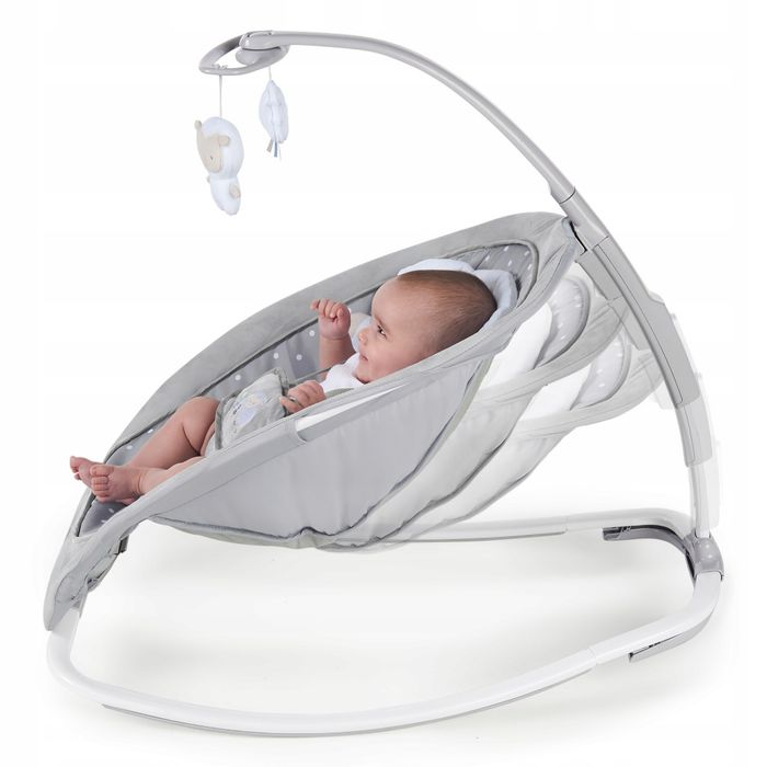 INGENUITY Bujaczek leżaczek z wibracją i dźwiękiem Cuddle Lamb 0m+ do 18kg