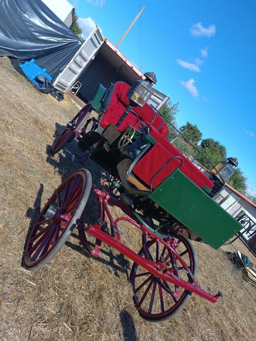 Charrete Milord com arreio singular