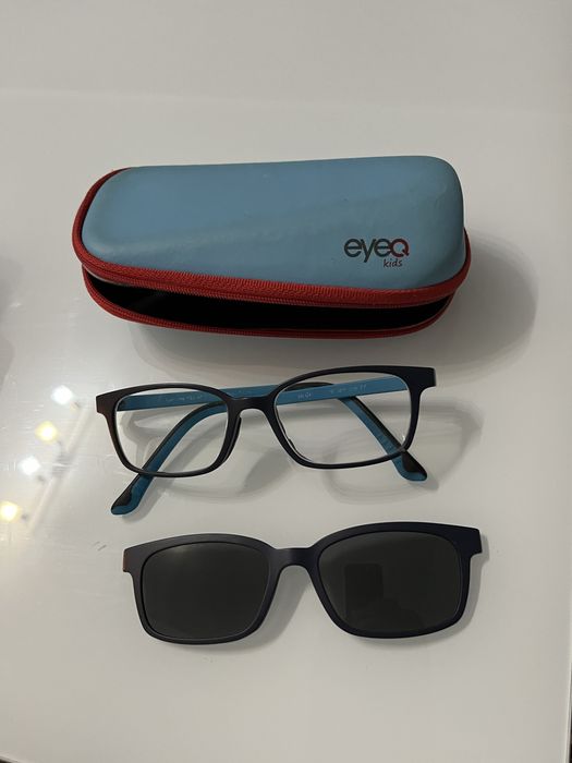 okulary - Ramki - oprawki dla dziecka z nakladką przeciwsloneczną :)
