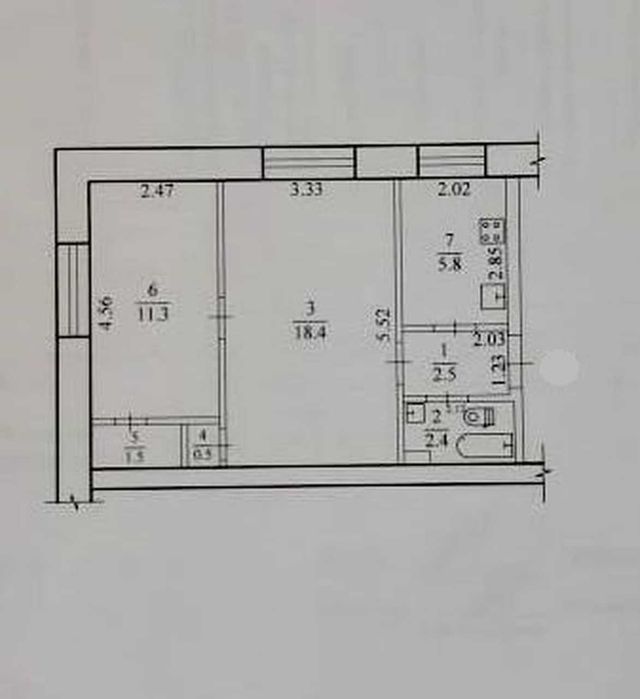 Продам 2-к квартиру с автономным отоплением в районе Воронцова/Каруны