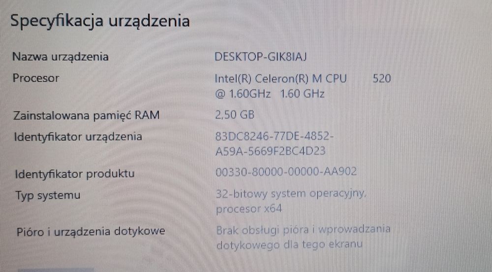 Laptop Fujitsu Amilo 1818