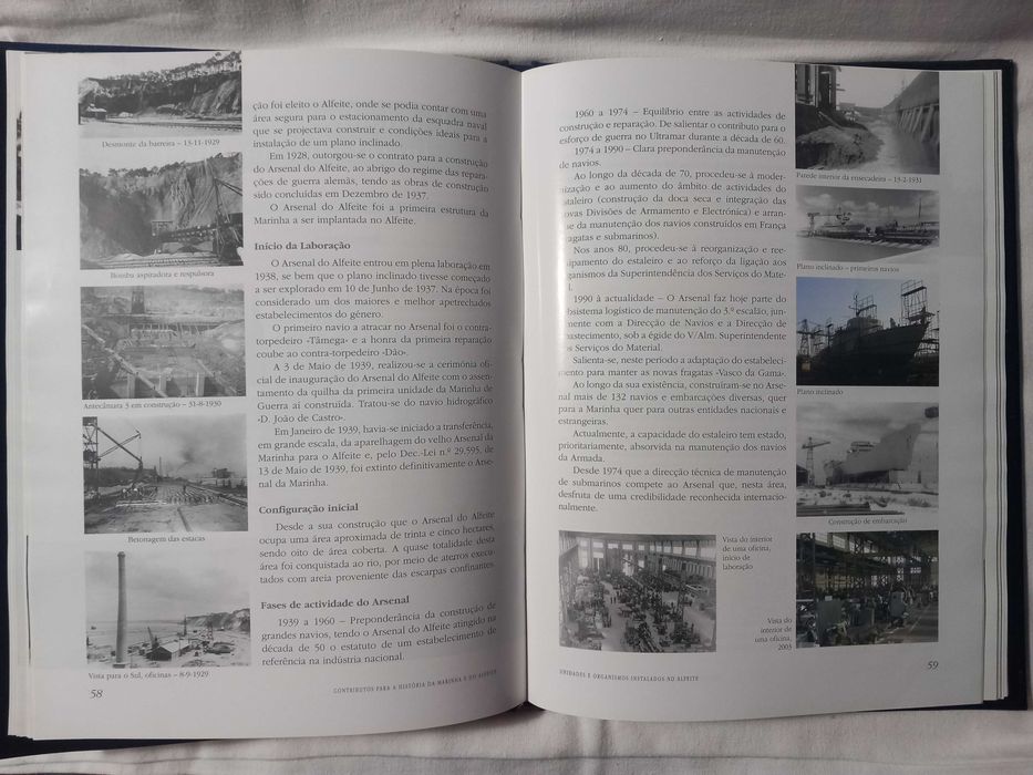 Livro - Base Naval de Lisboa profusamente ilustrado