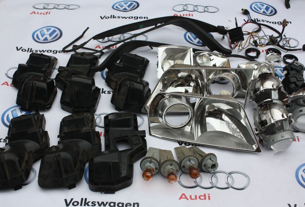 Запчасти детали фар Audi A6 C5 блок розжига, линза, поворотники
