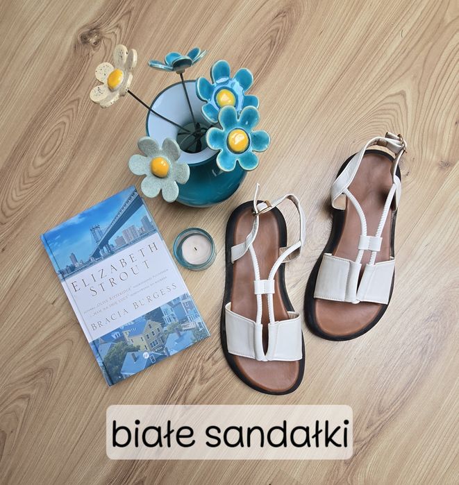 białe sandałki r. 37