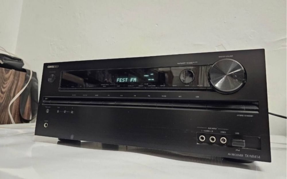 5.1 AV Amplifier Onkyo TX-NR414, HDMI, USB, 3D, LAN