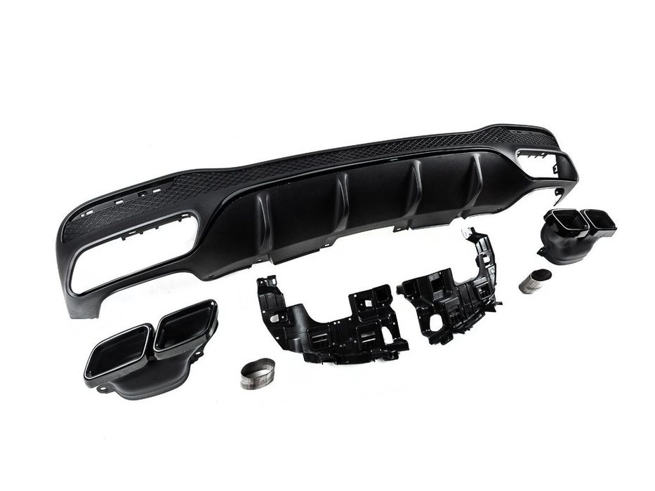 Mercedes GLE/ML сlass W166 Задній дифузор для GLE дизайн GLE63 Black
