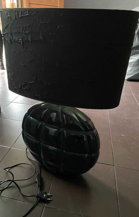 Candeeiro de mesa decorativo em cerâmica