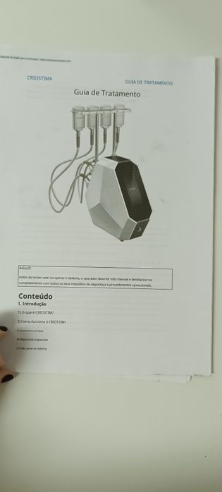 Manual de Criolipolise de Placas. Usado