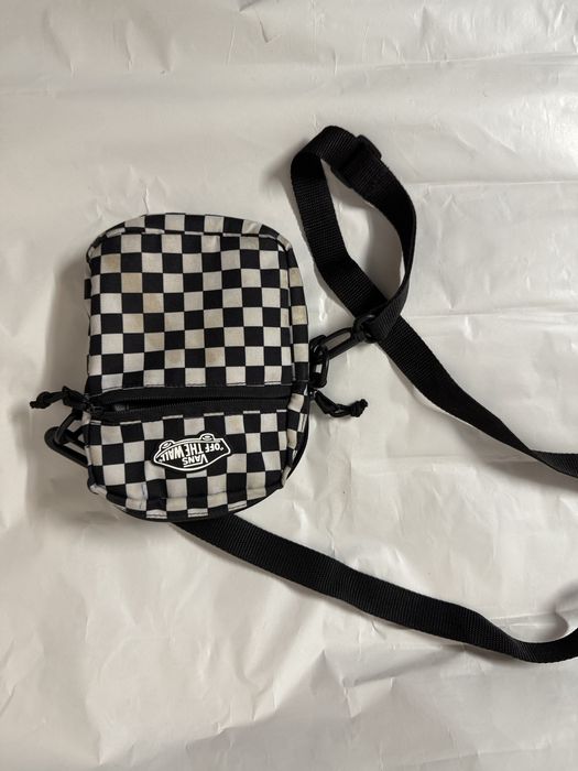 Torba-saszetka na ramię czarna-biała Vans BAIL SHOULDER