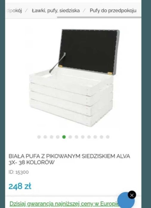 Schowek/siedzisko
