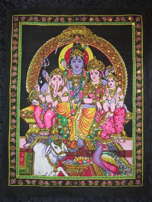 Tela com deuses hindus 80x55 cm (várias imagens)