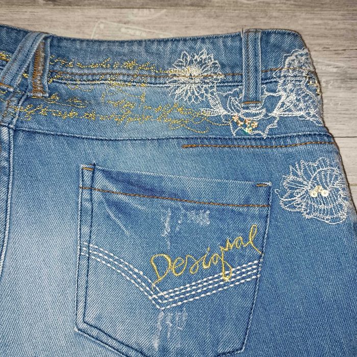 Desigual spodenki krótkie jeans oryginalne ideał dla M/L