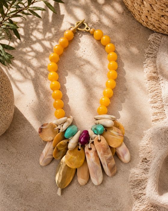 Colar Sol Dourado