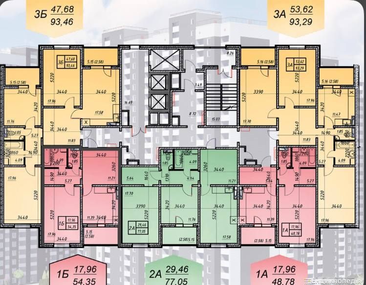 2-кімнатна квартира за адресою (площа 77 м²) - Atlanta.ua - фото 2