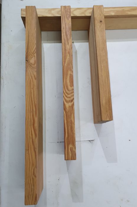 Полки деревянные толстые 4шт, массивные, клееная сосна