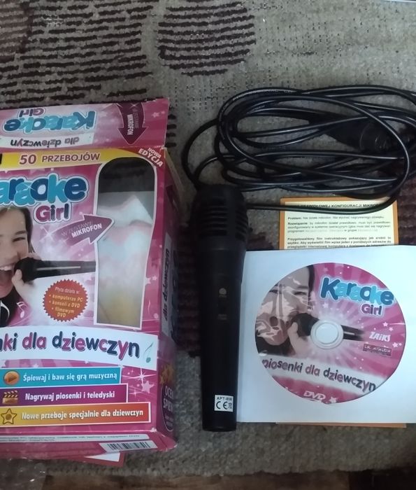 Mikrofon karaoke z płytą
