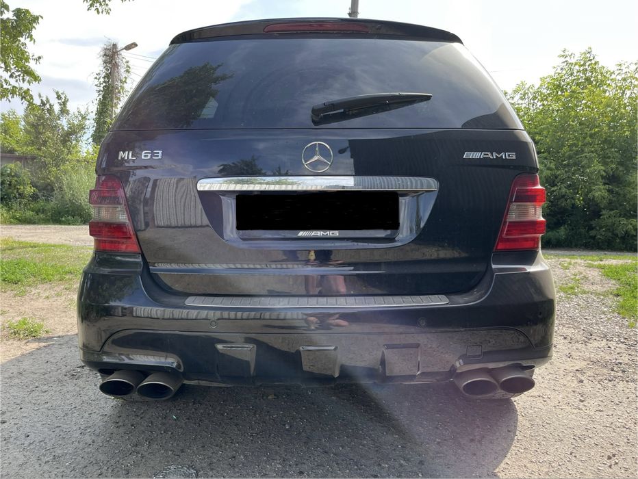 Задний Бампер Mercedes Ml 63 AMG W164 Черный С040 Разборка Мерседес АМГ