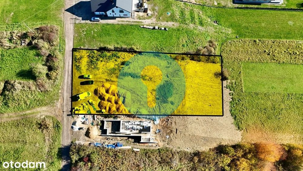 Widokowa działka 1823 m² w Kostomłotach Drugich