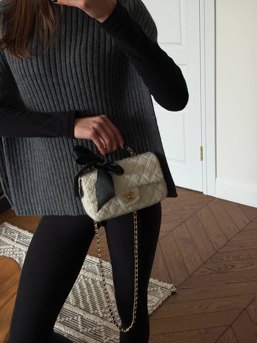Сумка Chanel / сумочка шанель біла