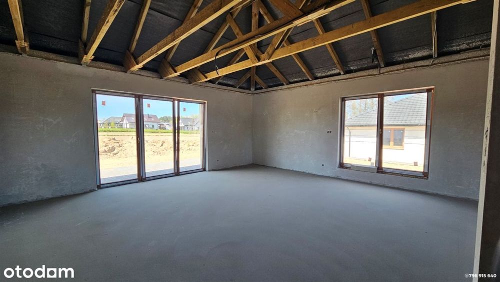 Nowy dom 148m2 / 800m2 w stanie deweloperskim