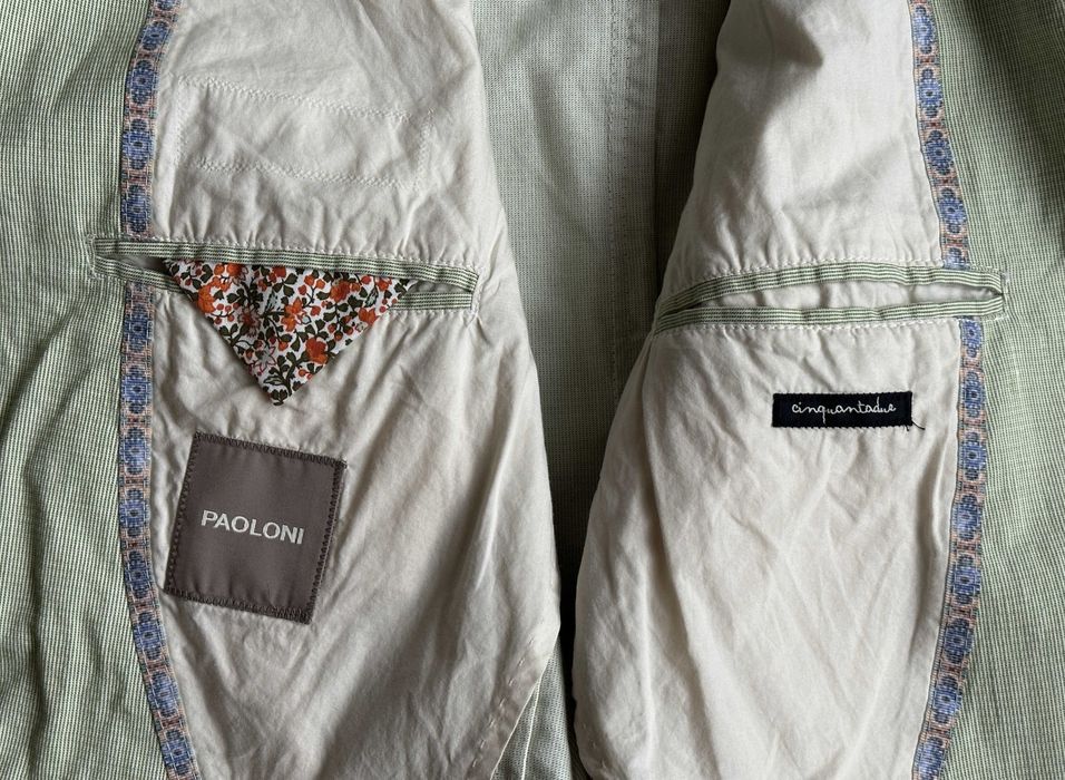 Піджак\Блейзер Paoloni Cotton-Linen Striped Blazer