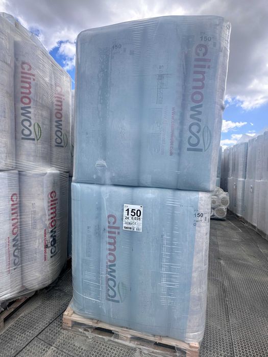 Wełna mineralna szklana Climowool  KNAUF 035 15 cm 0,035 150mm poddasze ściany podłoga