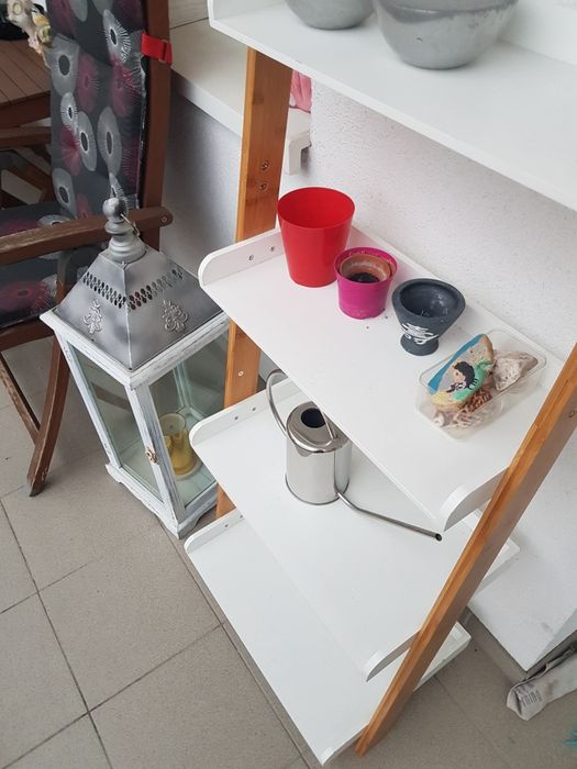 Regal na balkon stojak drabina 180x55cm