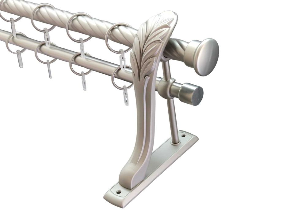 Карниз Orvit металевий ретро кручена 19/25 мм Дуо Сатин 240 см