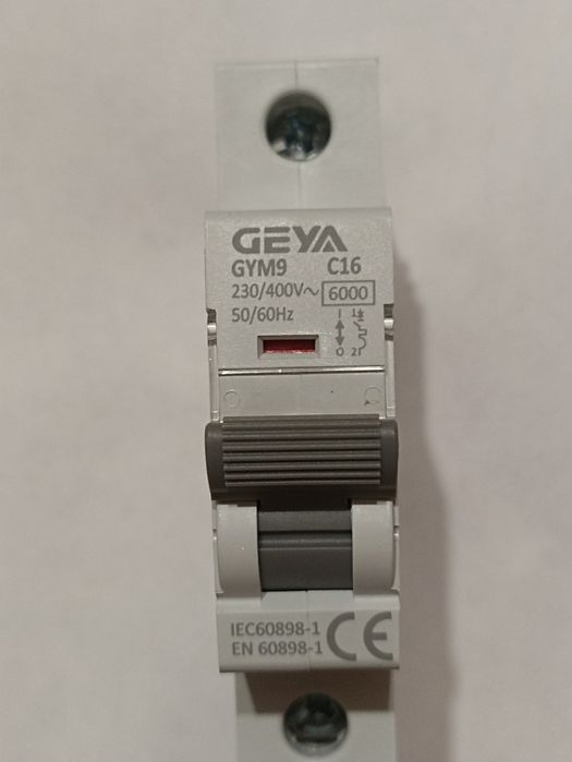 Автомат Geya GYM9 1P MCB 16 ампер Автоматический выключатель