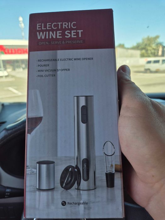 Електричний штопор із нержавіючої сталі - набір для вина електроштопор