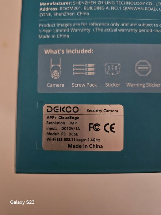 Wi-fi камери відеонагляду Dekco