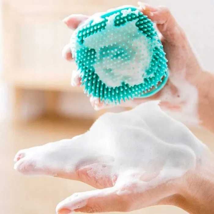 Szczotka Do Mycia Zwierząt SIlikonowa Z Dozownikiem (Promocja)