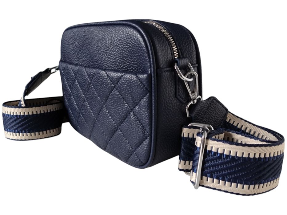 Torebka Damska Niebieska Mała Listonoszka Na Ramię