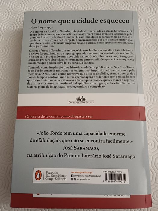 O nome que a cidade esqueceu de João Tordo