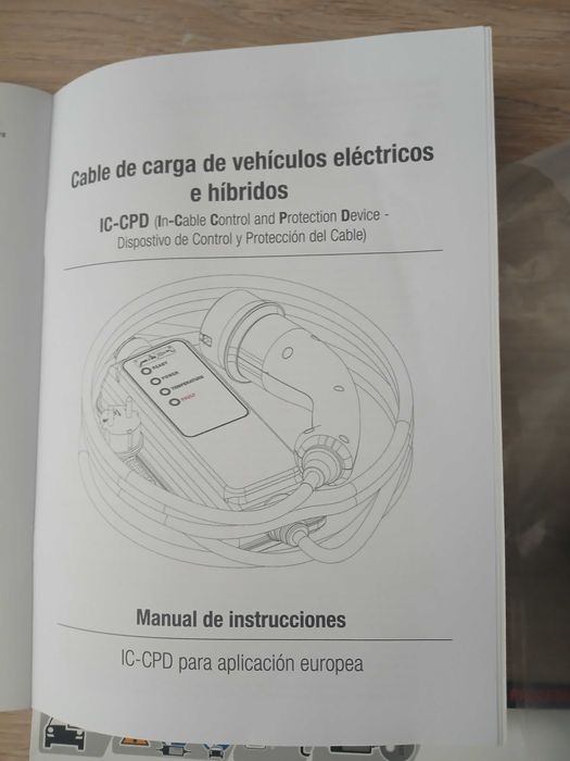 Cabo carregamento  carros electricos