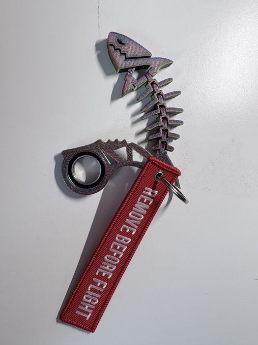 Keyrambit, keyspinner, breloczek, tik tok, druk 3d