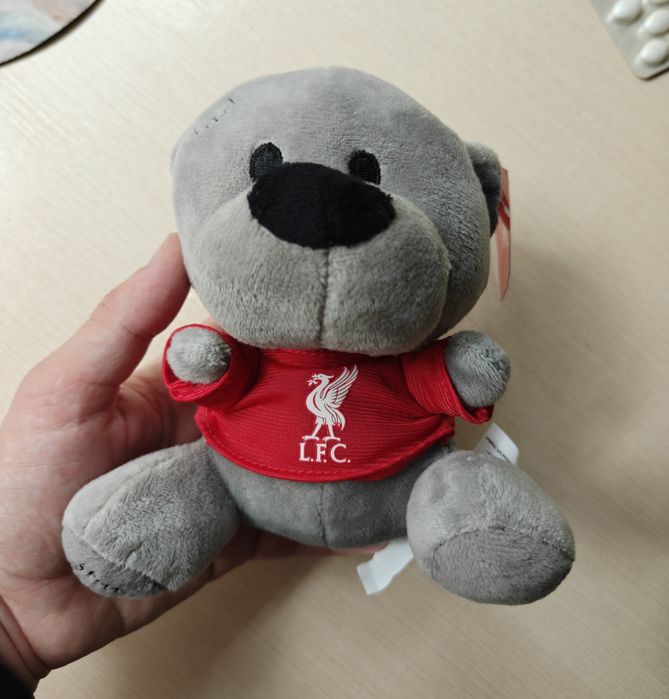 Ведмедик сувенір плюшевий Ліверпуль Liverpool розмір 14 см