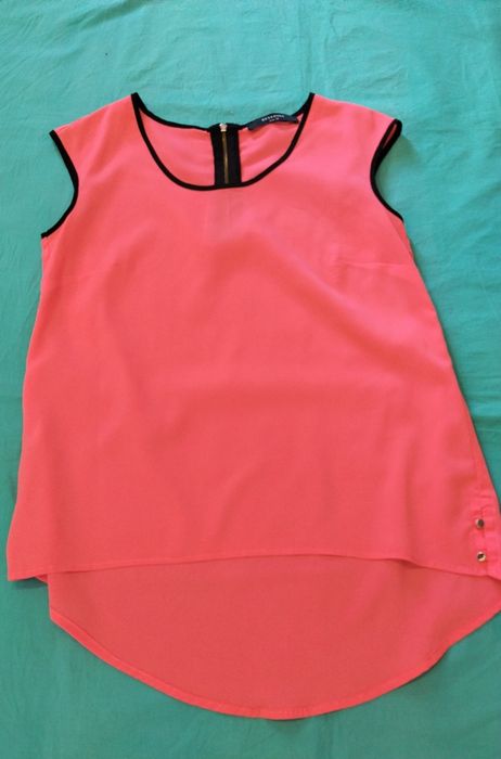 Bluzka damska letnia koralowa r.36