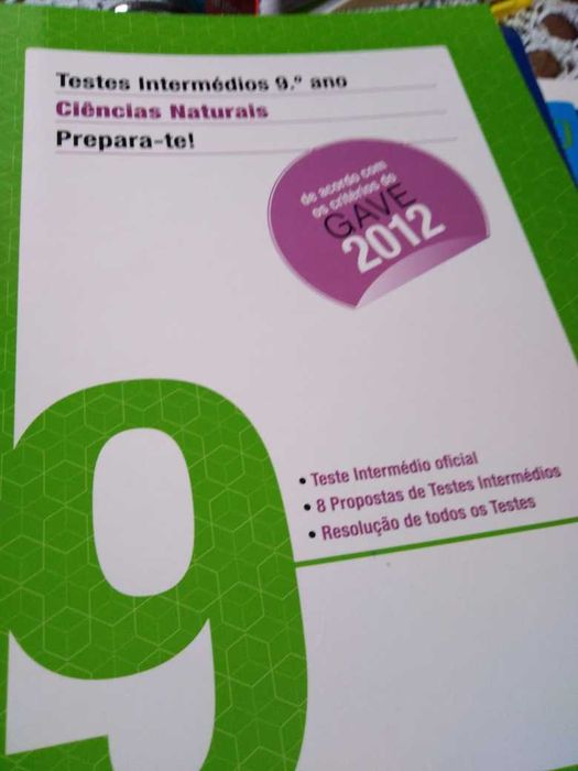 livros de ciências de 9ºano