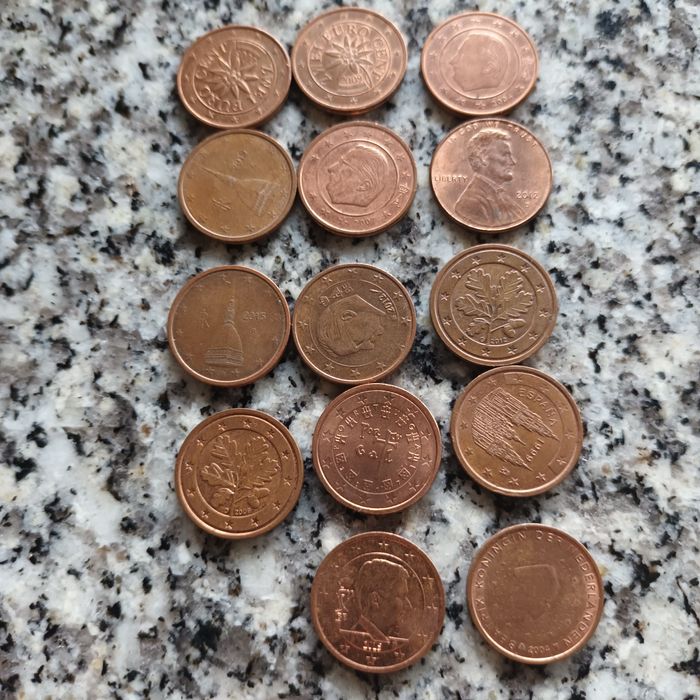 8 lotes se moedas de € ver fotos sff