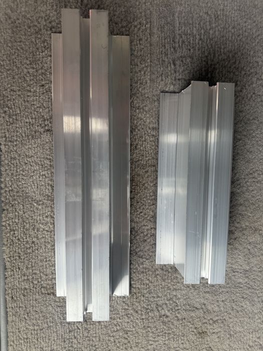 Блок безпрофільної системи 200 мм алюмінієвий для сонячних панелей