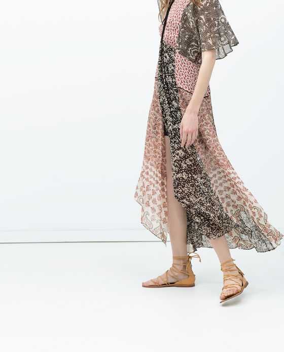 Vestido comprido Zara