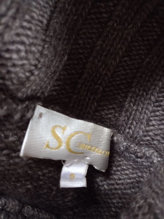 Sweter ciążowy z golfem i krótkim rękawem
