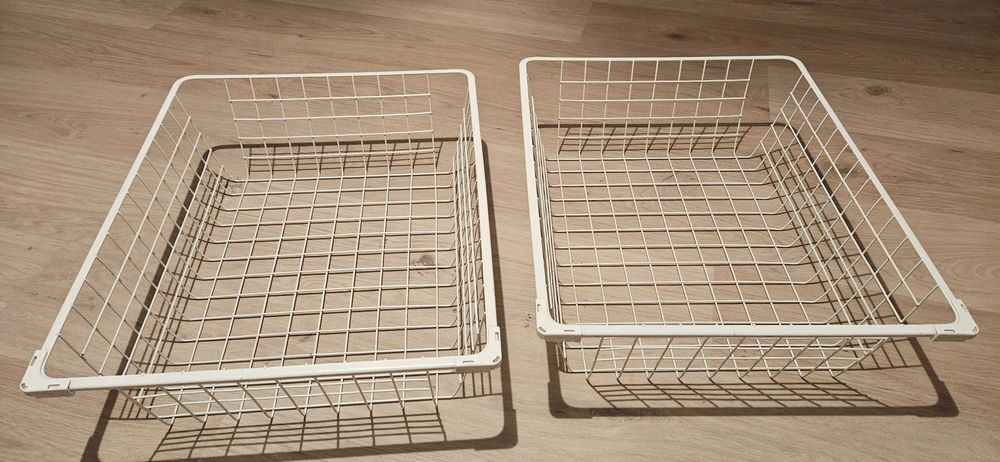 2 kosze druciane ikea do szafy pax 44 x 53 cm