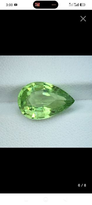Peridoto Natural 5.30 CT -Certificado IGI-